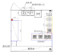 ブース内のレイアウトを2D CADで作成